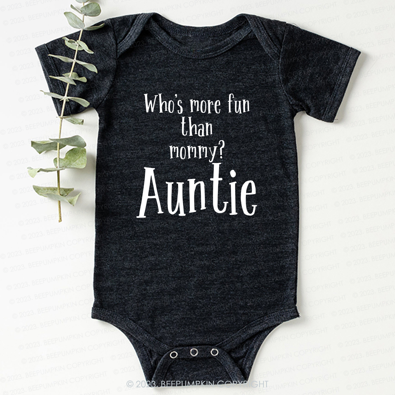Who's More Fun Than Mommy Aunt Bodysuit For Baby
