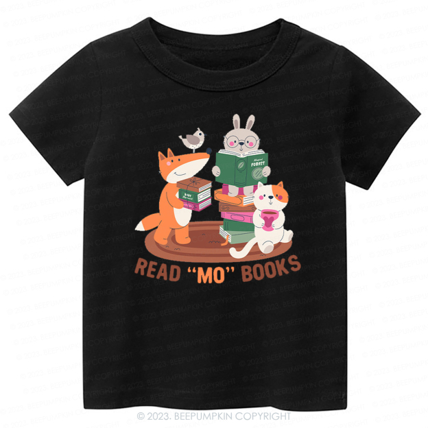 Read Mo Books Fox Rabbit Cat Kids Shirt