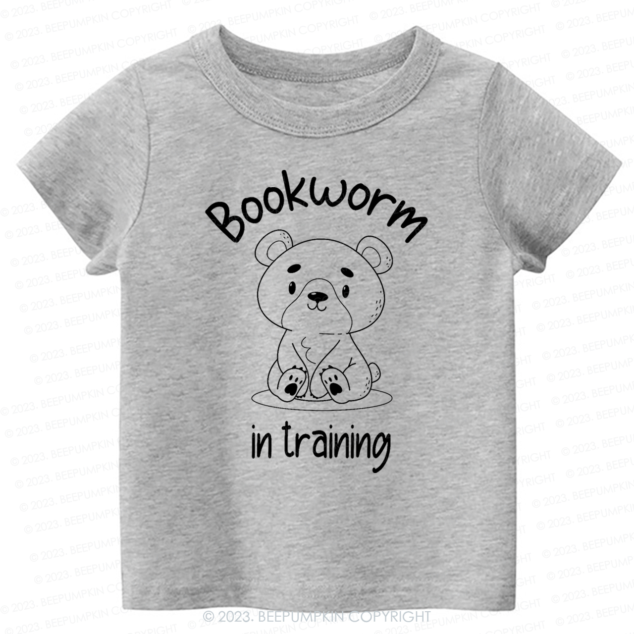 Bookworm In Training Bear Kids Shirt