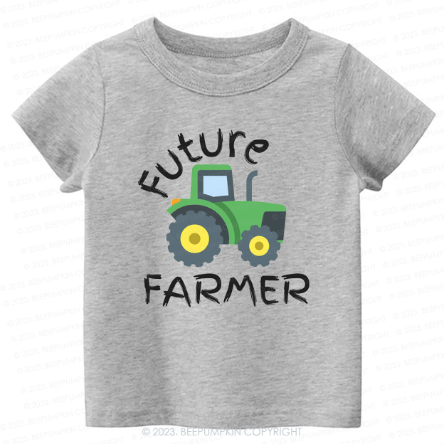 Future Farmer Cute Tractor Kids Shirt