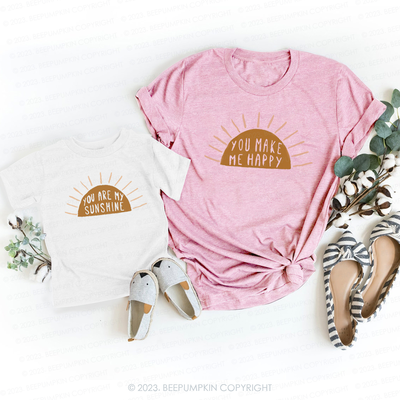 You Are My Sunshine T-Shirts For Mom&Me