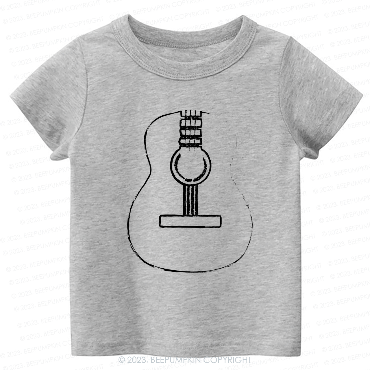 Acoustic Guitar Musician Kids Shirt