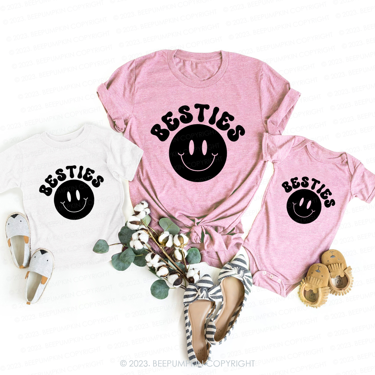 Mom And Me Besties T-Shirts For Mom&Me