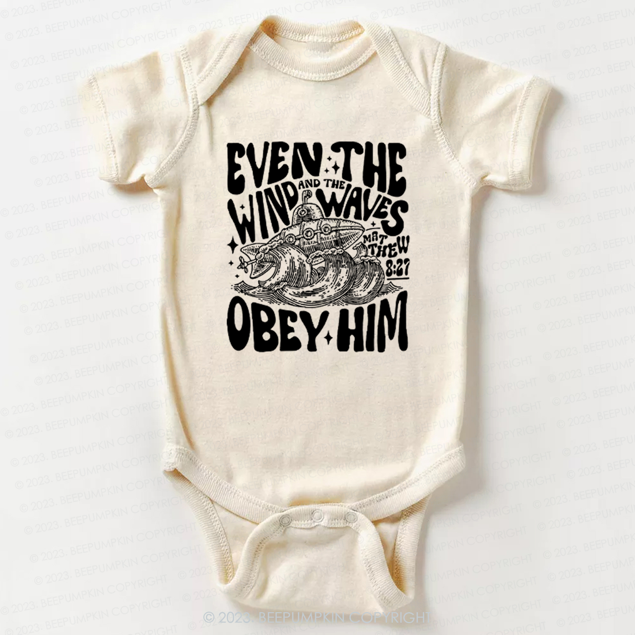 Even The Wind And The Waves Obey Him Bodysuit For Baby  Sale-Beepumpkin™