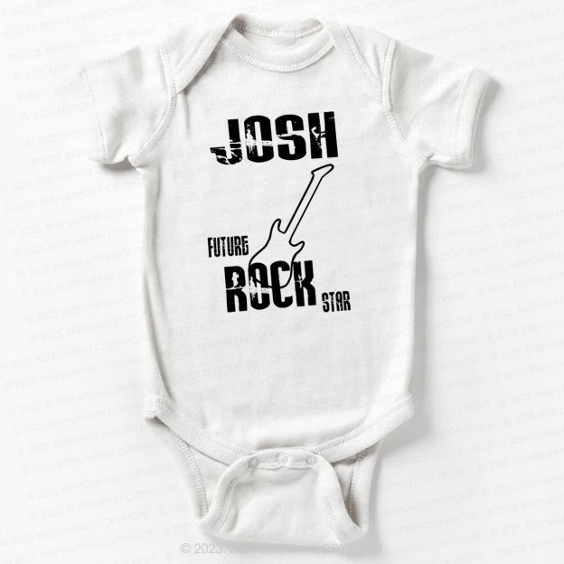  Personalised Future Rockstar Bodysuit For Baby 7