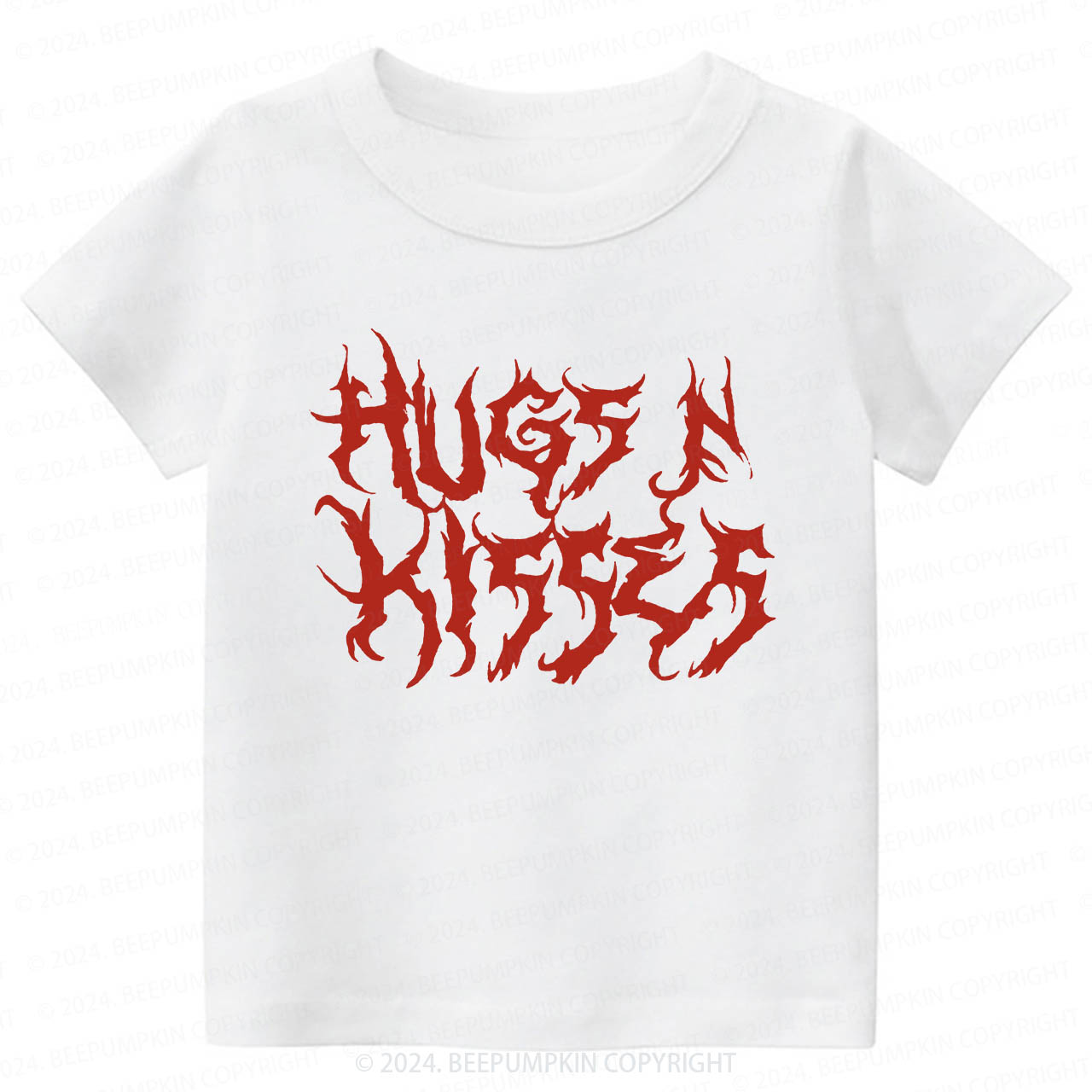 Hugs N Kisses Heavy Metal Toddler&Kids Tees 8