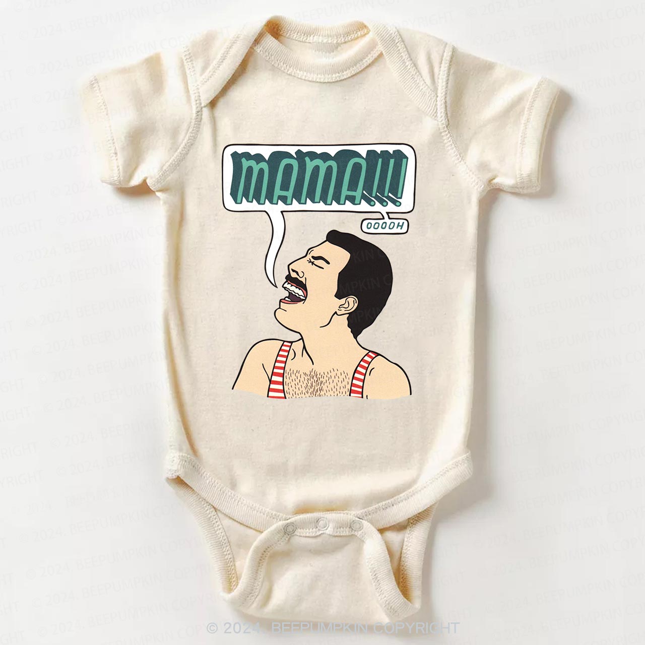 Funny Crazy Man Bodysuit For Baby 8