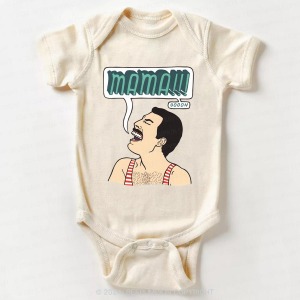 Image of Funny Crazy Man Bodysuit For Baby