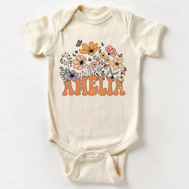 Personalized Girl Bodysuit For Baby 