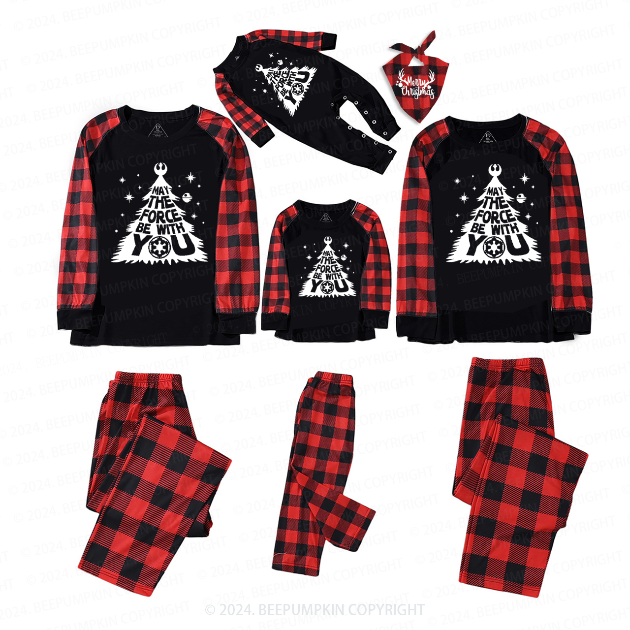 Wishing Christmas Tree Family Matching Pajamas