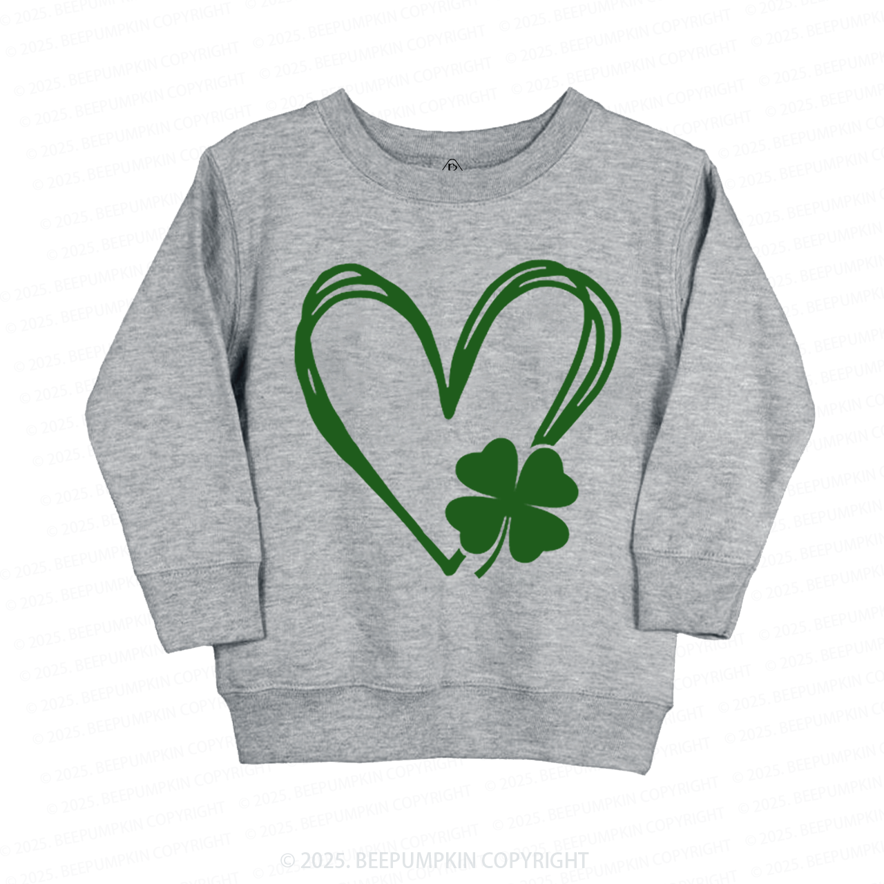 Shamrock Heart St. Patrick's Day Kid's Sweatshirt