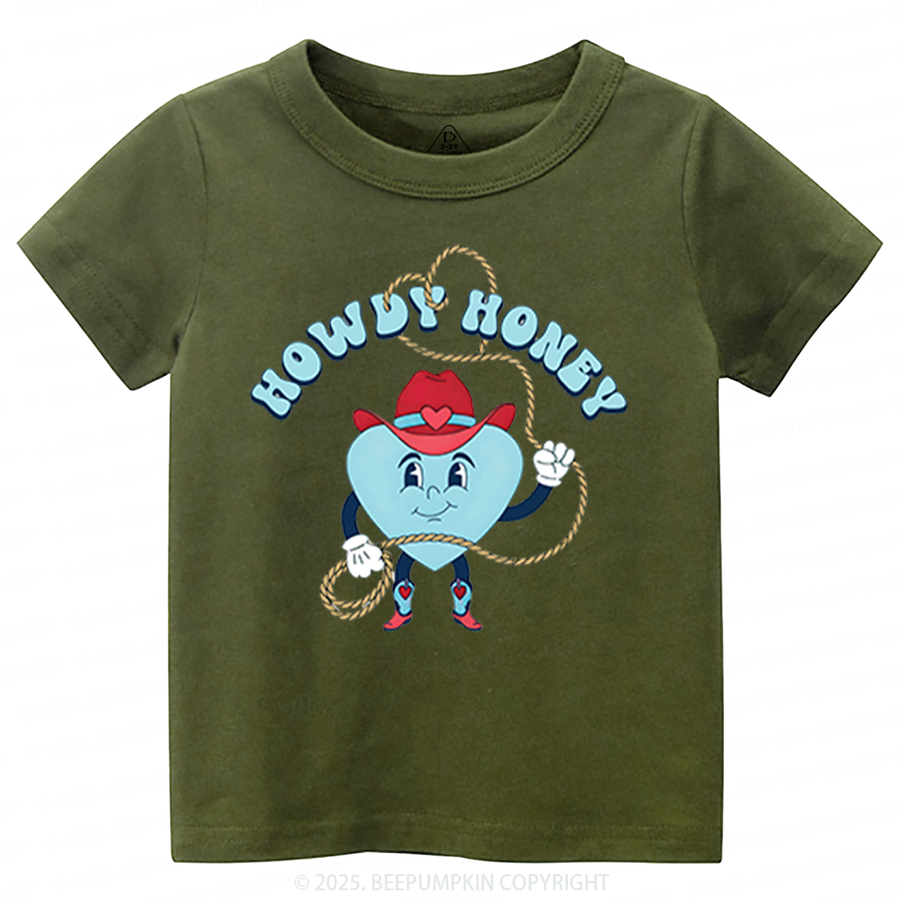 Howdy Honey Valentine's Day Toddler&Kid's Tees Beepumpkin