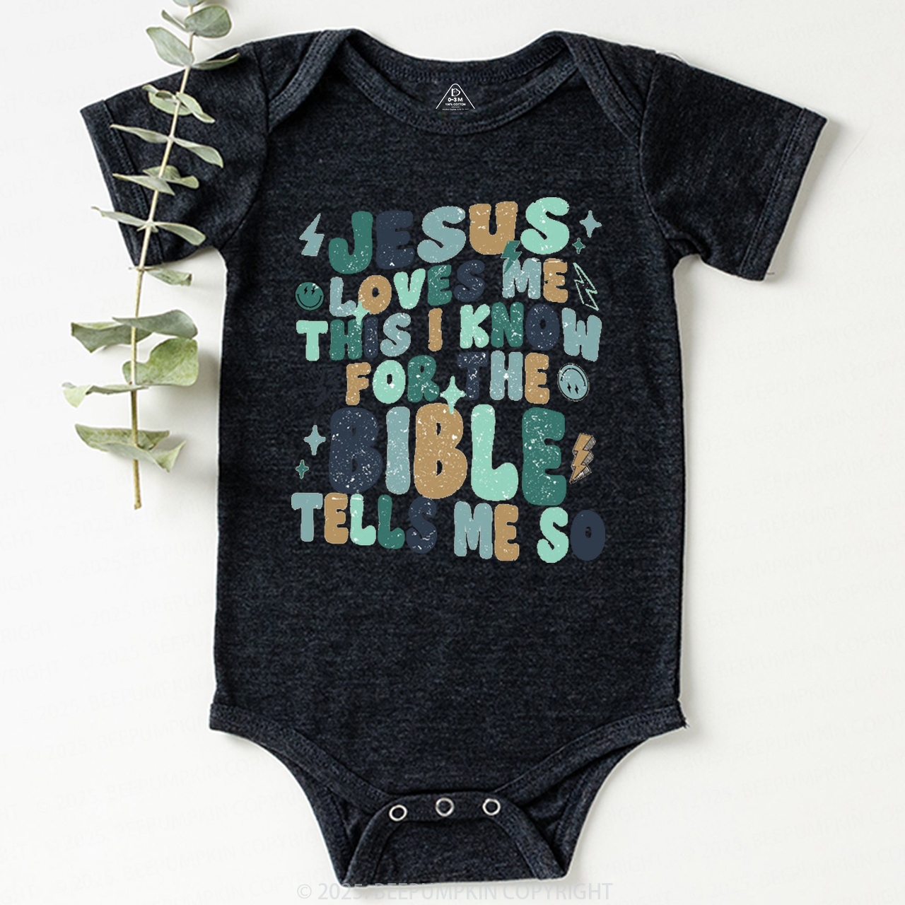 Jesus Loves Me Bodysuit Beepumpkin