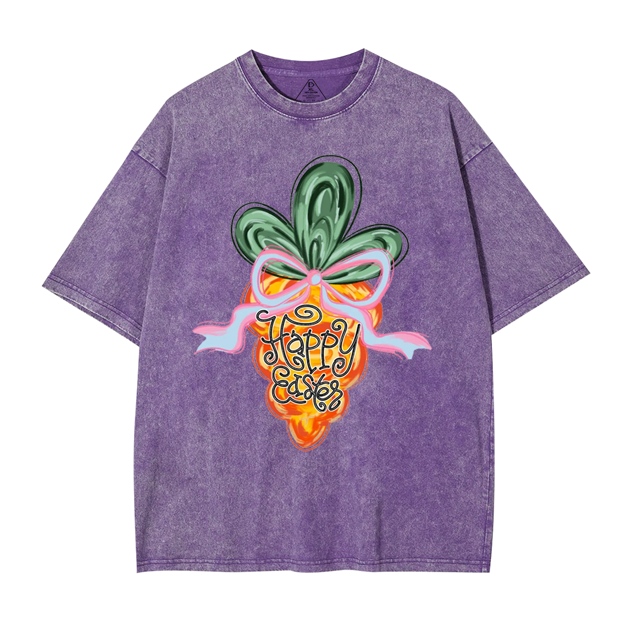 Happy Easter Carrot Mama Washed T-Shirts