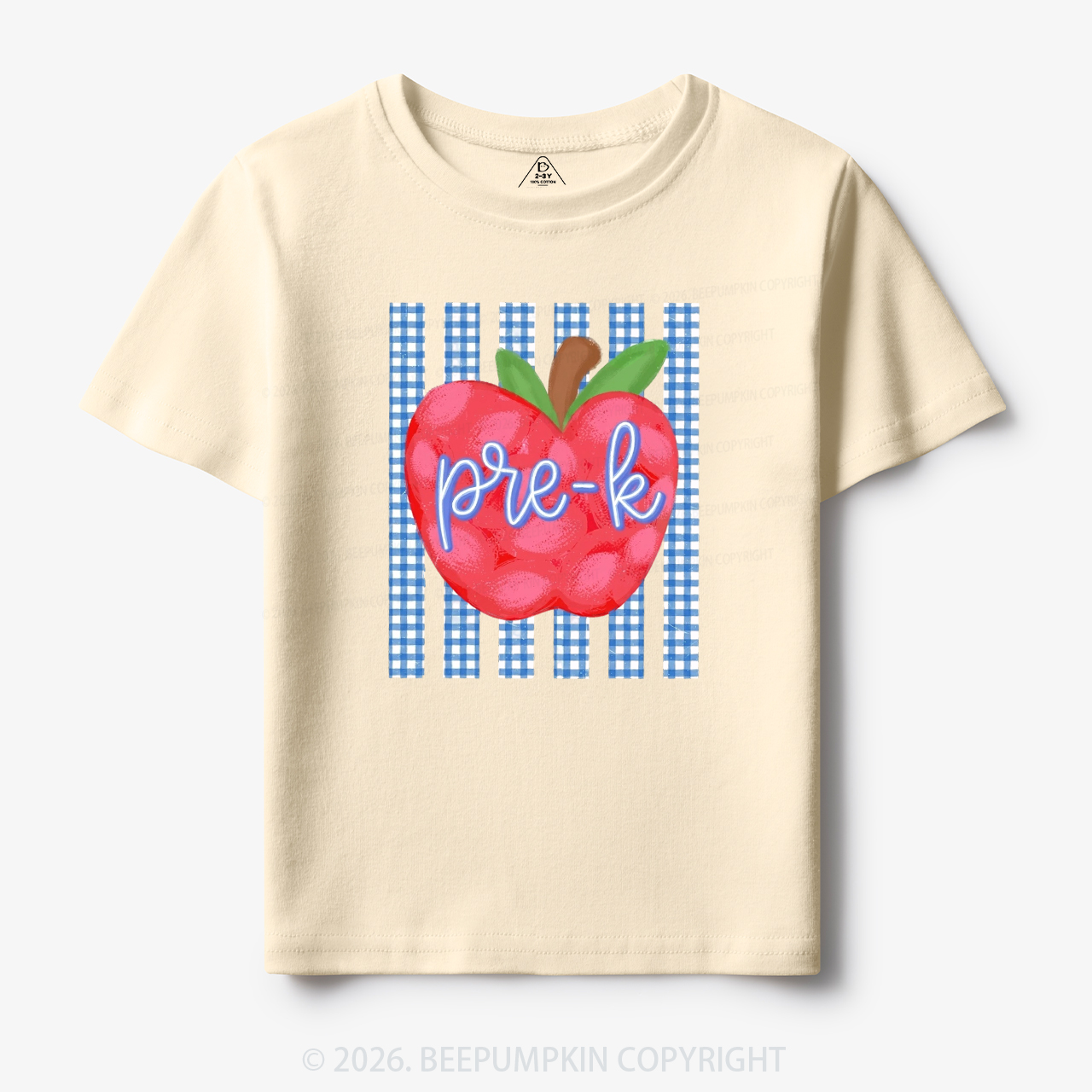 Striped Apple Grade Back To School Toddler&Kid's Tees