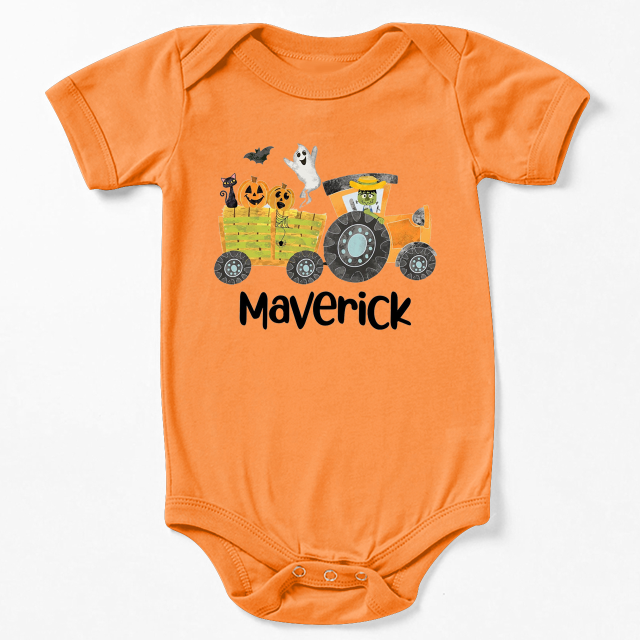 Personalized Cute Hayride Halloween Bodysuit For Baby