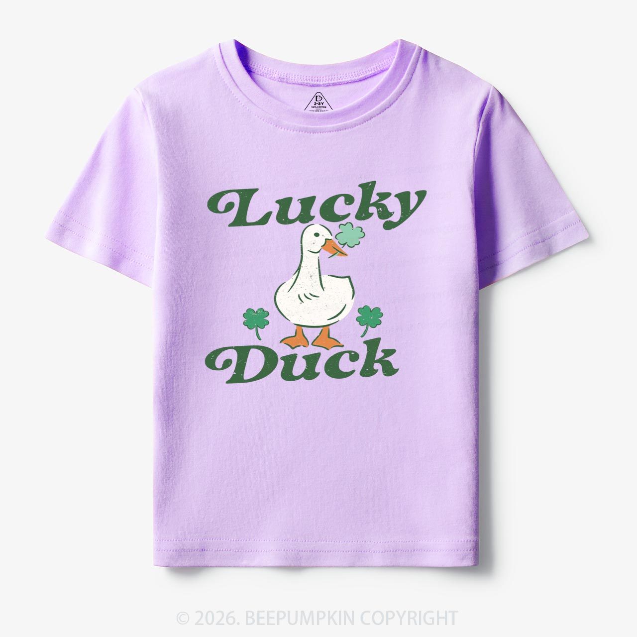 Lucky Duck St Patrick's Day Toddler&Kid's Tees Beepumpkin