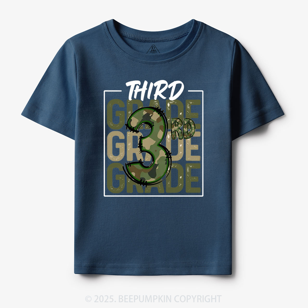 Personalized Camo Back to School Toddler&Kid's Tees Beepumpkin