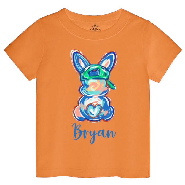 Personalized Boy Name Easter Bunny Toddler&Kid's Tees Beepumpkin
