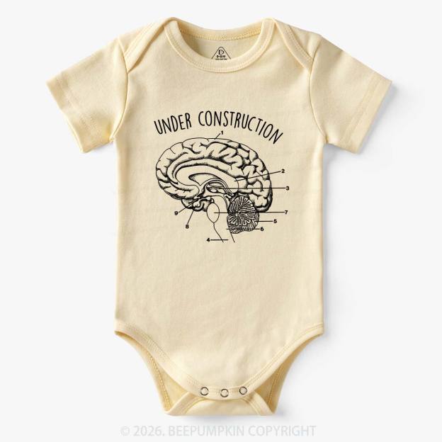 Under Construction Brain Diagram Bodysuit