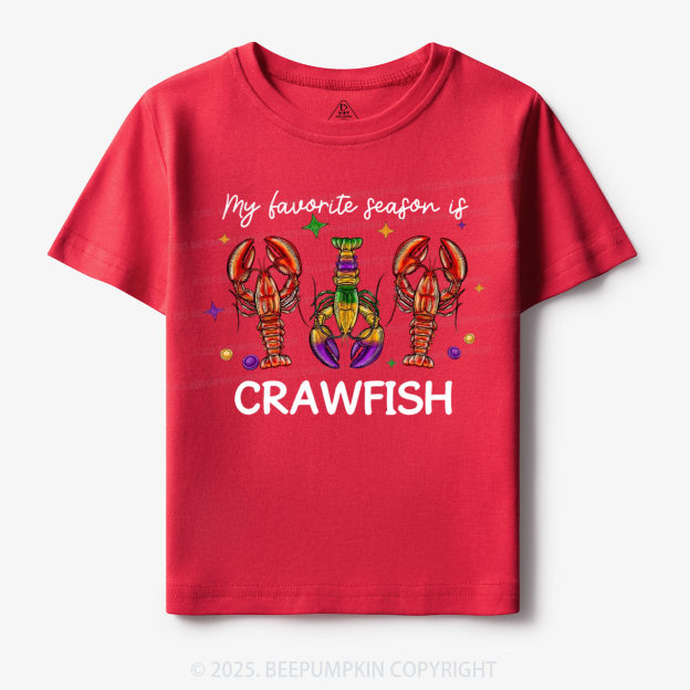 Mardi Gras Crawfish Toddler&Kid's Tees Beepumpkin