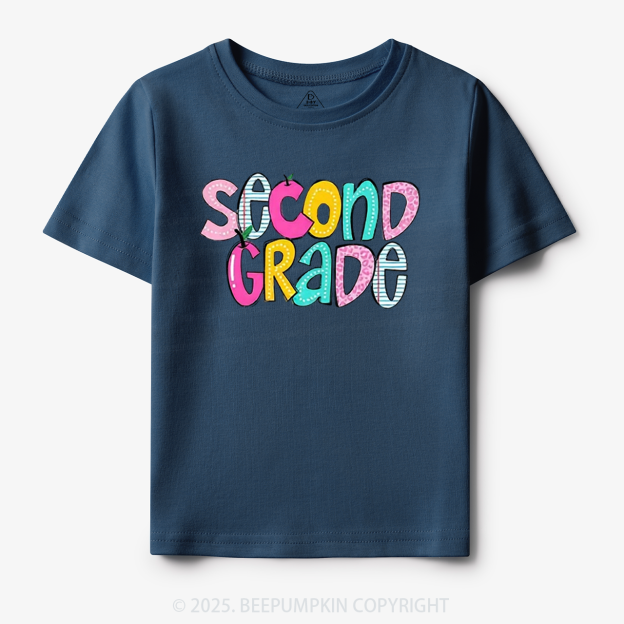 Personalized Colorful Grades Toddler&Kid's Tees Beepumpkin