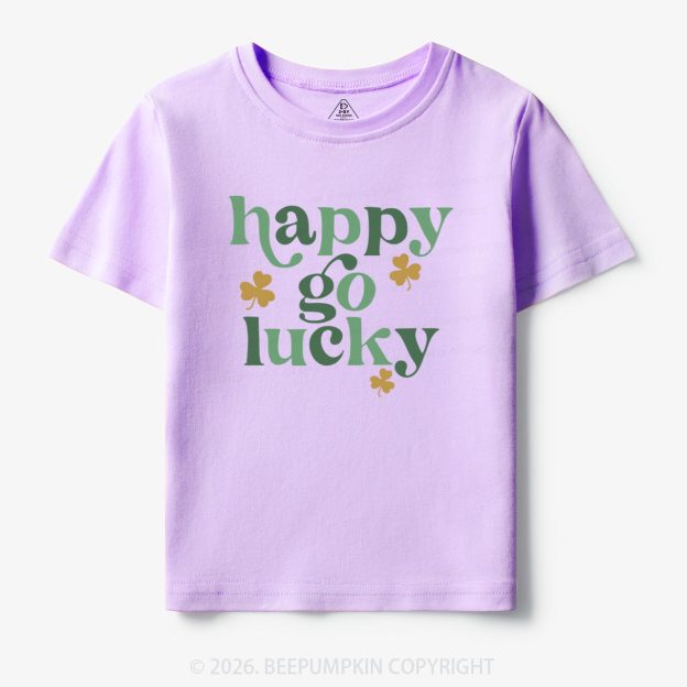 Happy Go Lucky St. Patrick's Day Toddler&Kid's Tees Beepumpkin