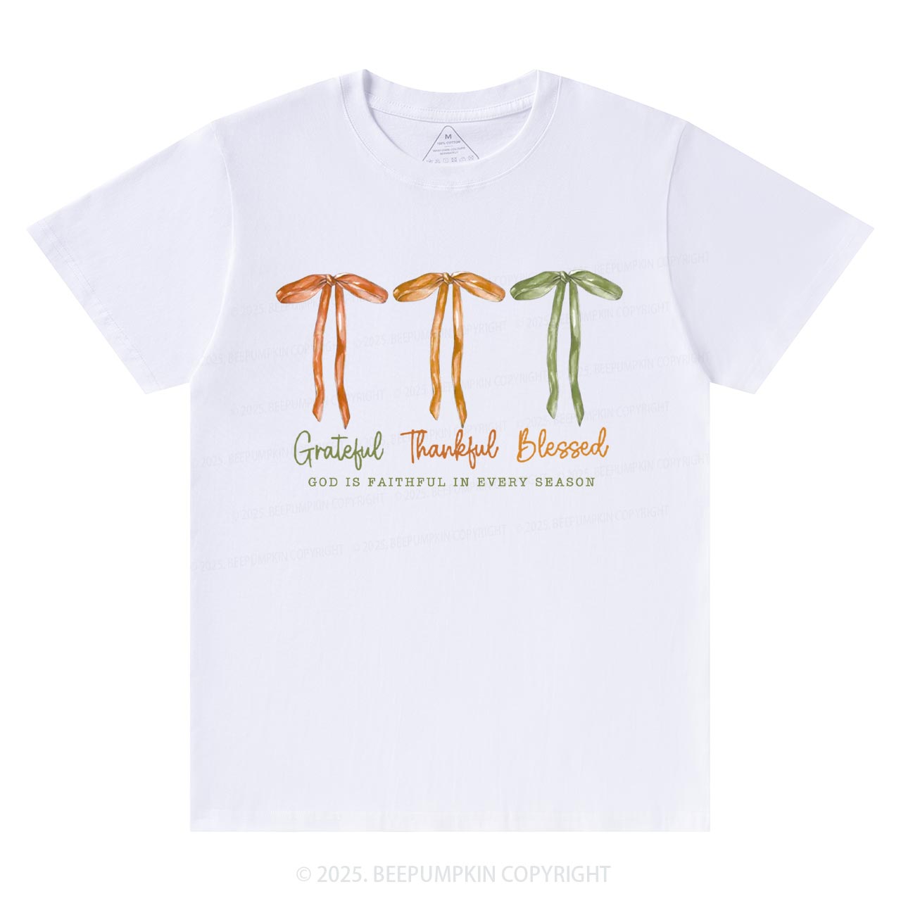 Grateful Thankful Blessed T-Shirts Beepumpkin
