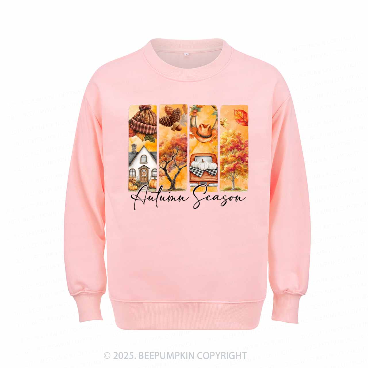 Cozy Autumn Season Brushstroke Sweatshirt Beepumpkin 