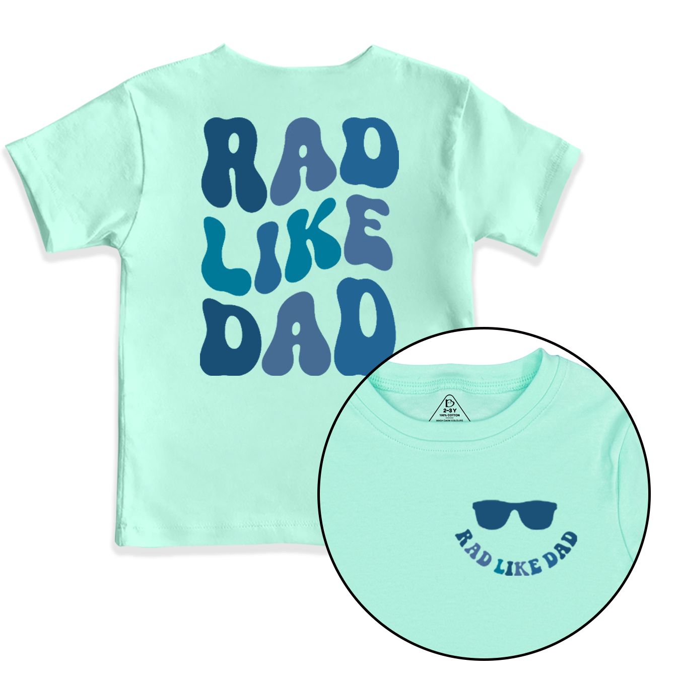 Rad Like Dad Toddler&Kid's Tees Beepumpkin