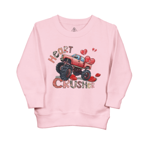 Image of Heart Crusher Retro Natural Kids Sweatshirt