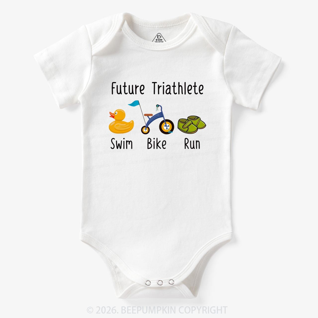 Future Triathlete Swim Bike Run Bodysuit