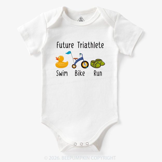 Future Triathlete Swim Bike Run Bodysuit