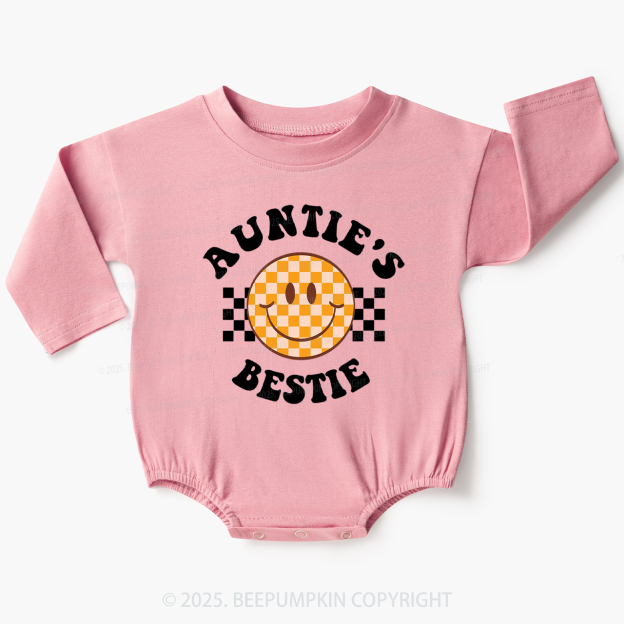 Auntie's Bestie Baby Bubble Romper Beepumpkin