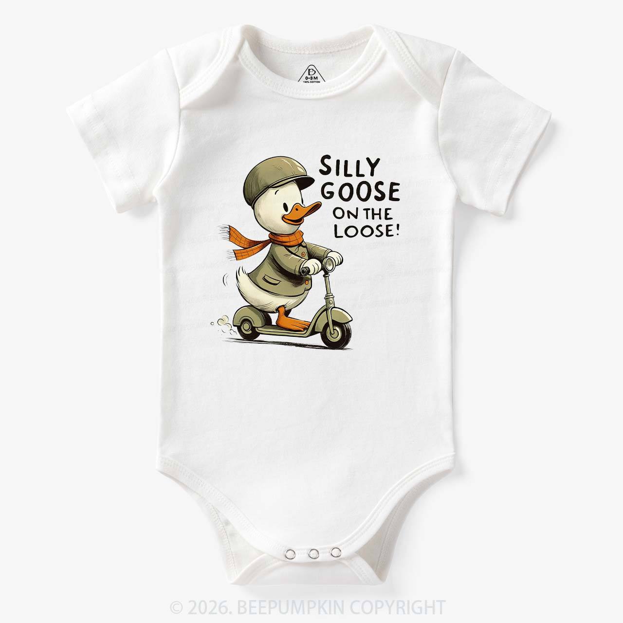 Silly Goose on the Loose Funny Bodysuit