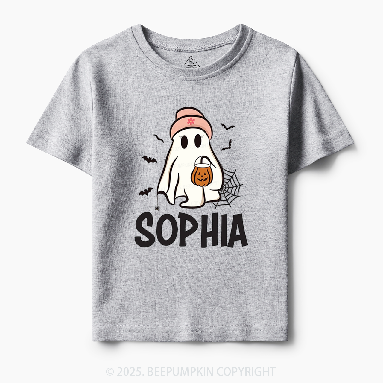 Personalized Ghost Name Toddler&Kid's Tees Beepumpkin