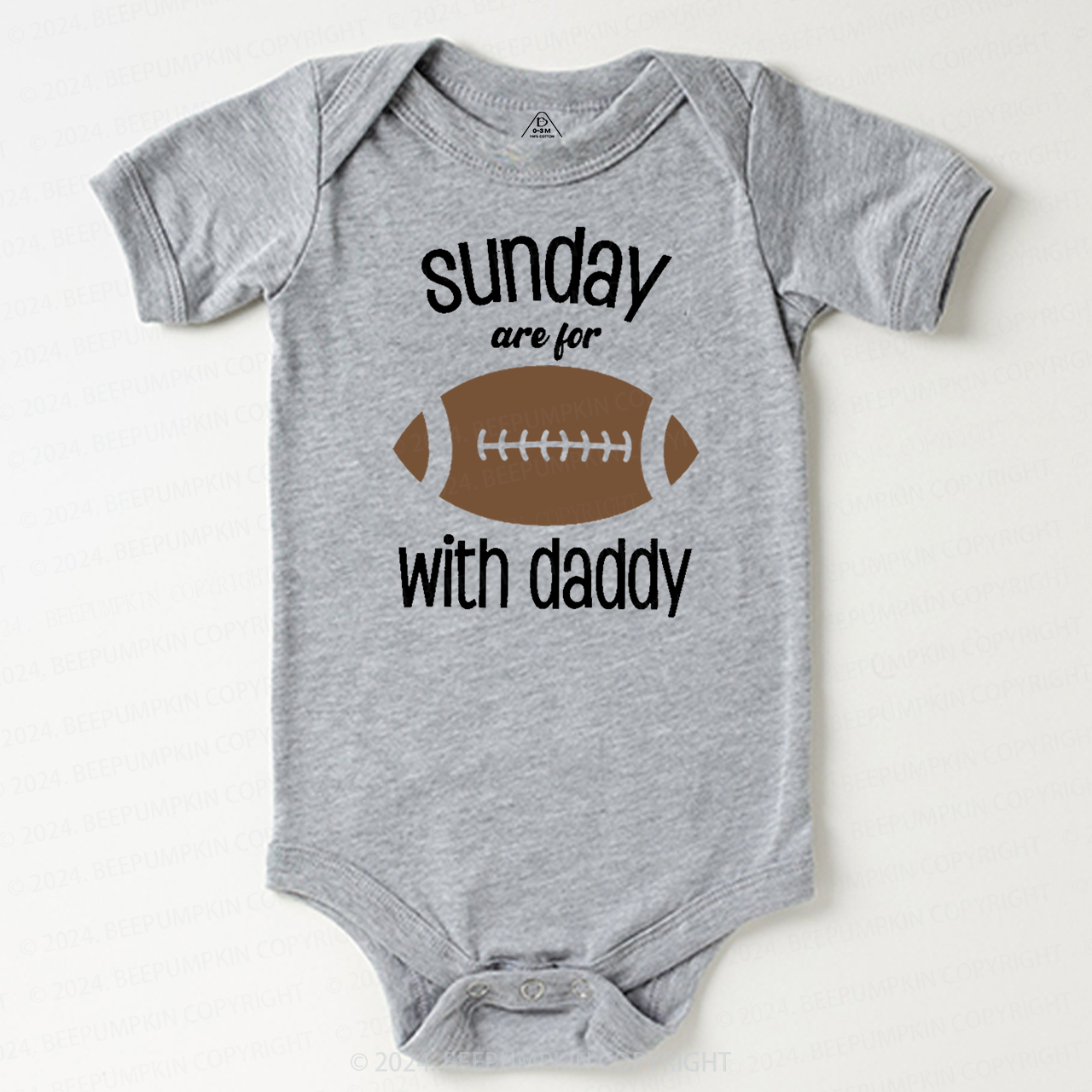 Sunday's Are For Football With Daddy Bodysuit Beepumpkin