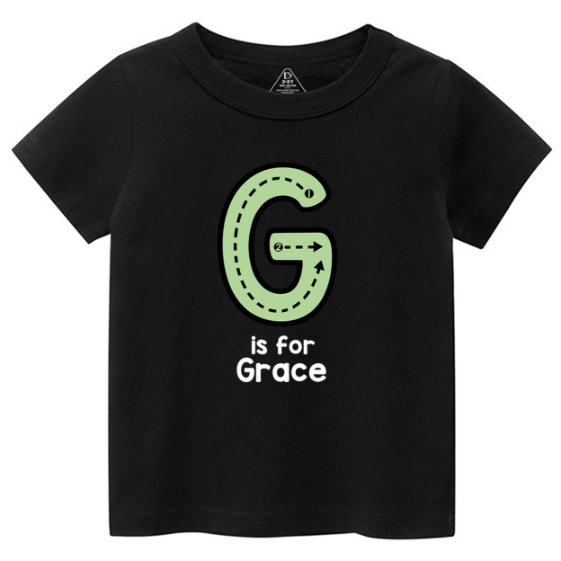 Personalized N Is For Name Tracing Alphabet Kids Shirts