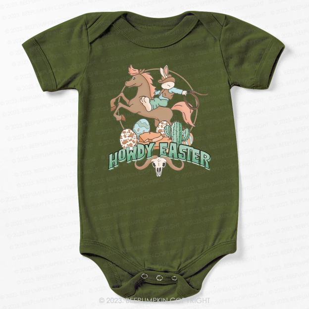 Howdy Easter Natural Bodysuit For Baby