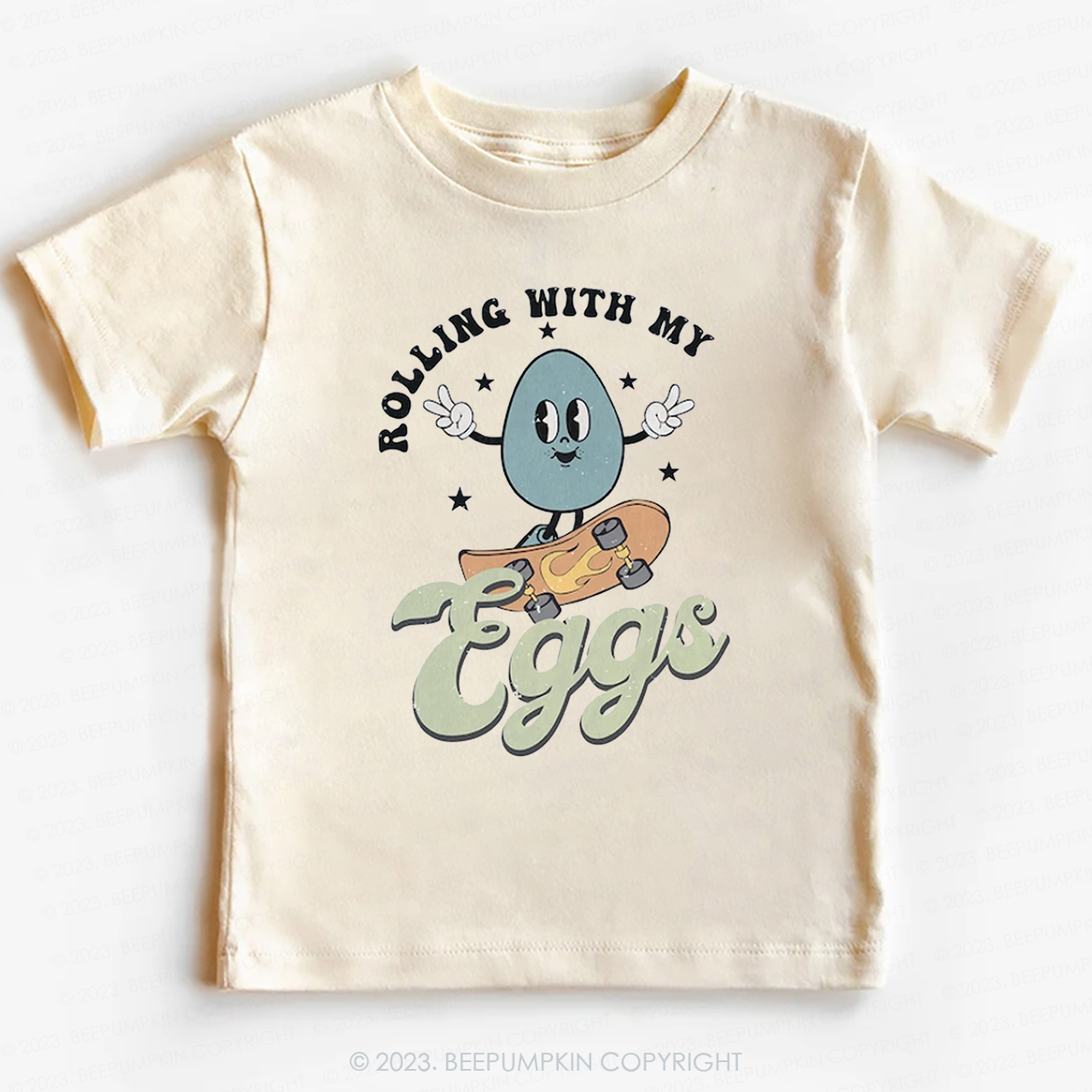 Rolling with My Eggs -Toddler Tees