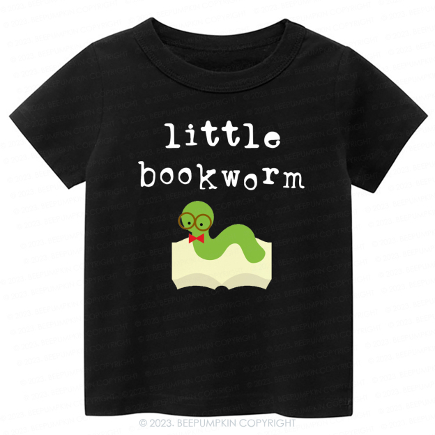 Little Bookworm Book Lovers Kids Shirt