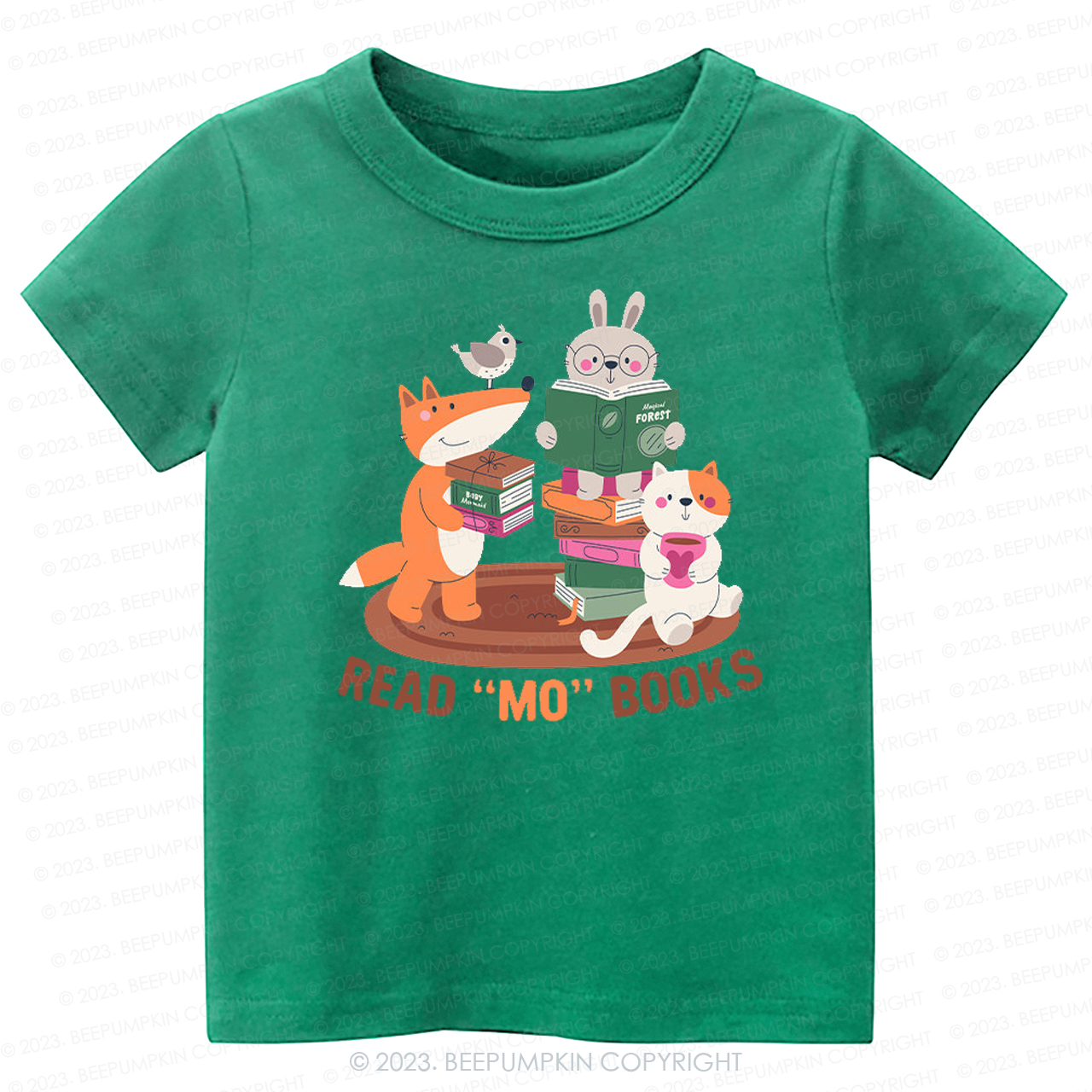 Read Mo Books Fox Rabbit Cat Kids Shirt