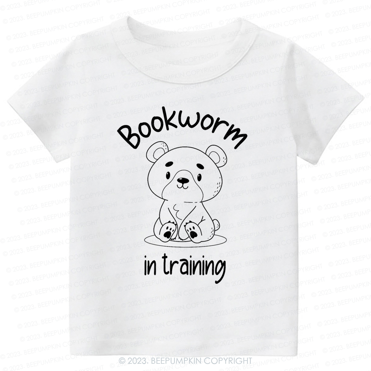 Bookworm In Training Bear Kids Shirt