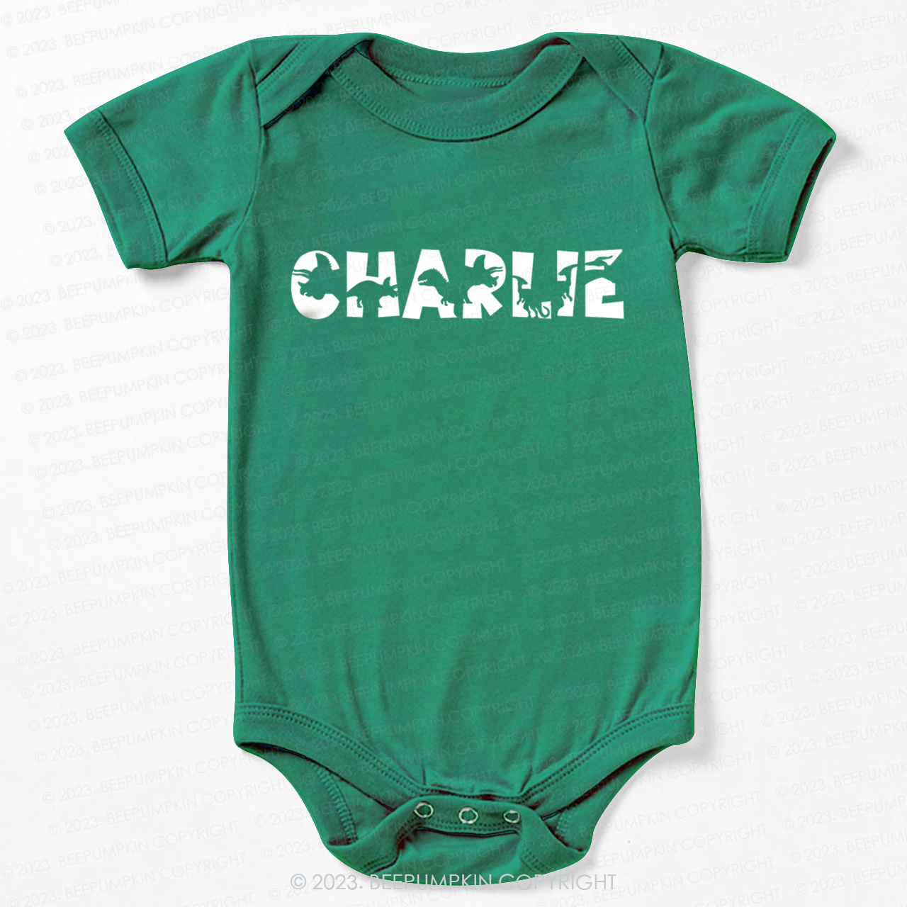 Personalized Dinosaur Name Bodysuit For Baby