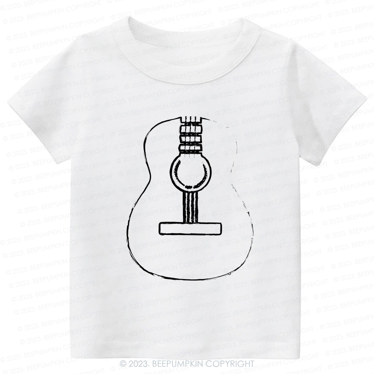 Acoustic Guitar Musician Kids Shirt