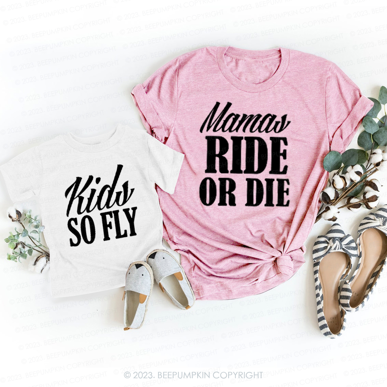 Kids So Fly Mama Ride Or Die T-Shirts For Mom&Me