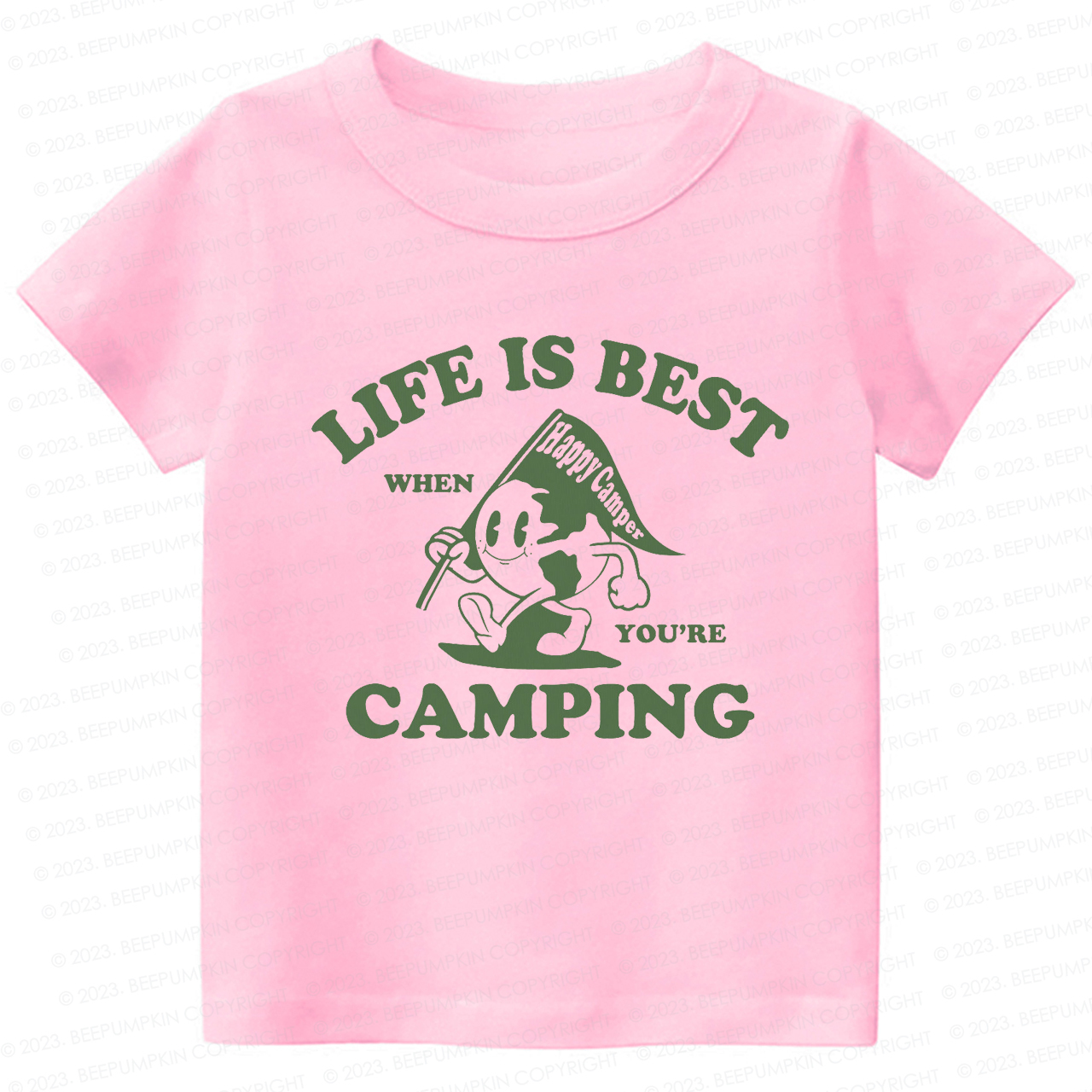 Life Is Best When You're Camping Kids Shirt