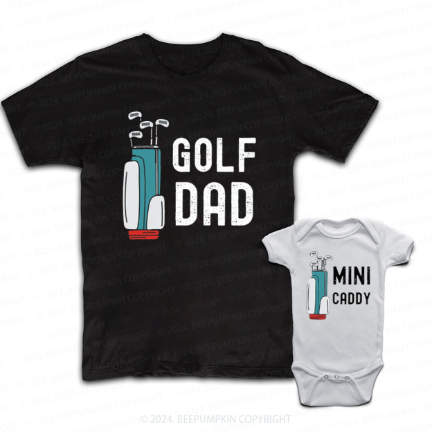 Daddy Golfing Daddy And Me Matching Shirt