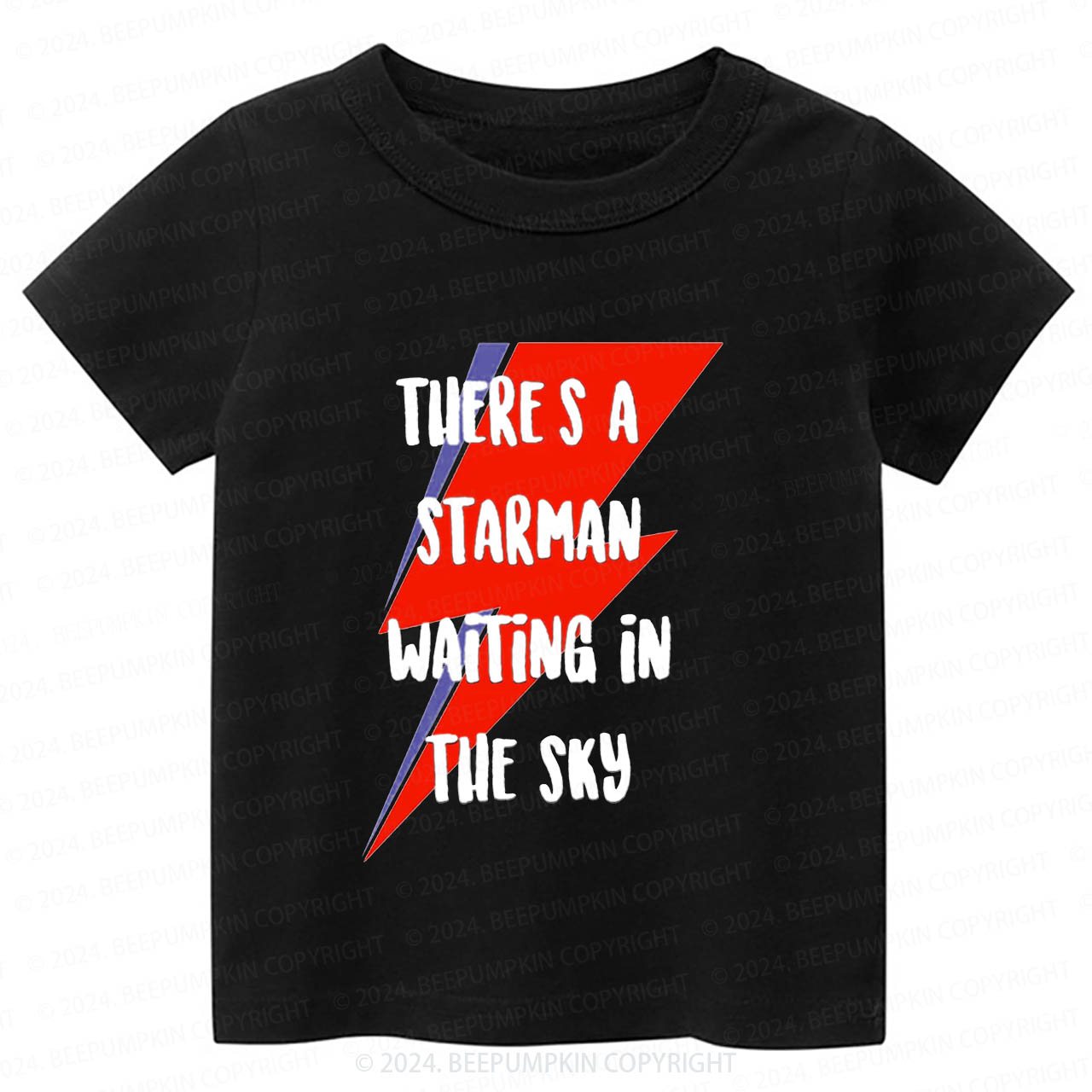 Red And Black Lightning Toddler&Kids Tees 8