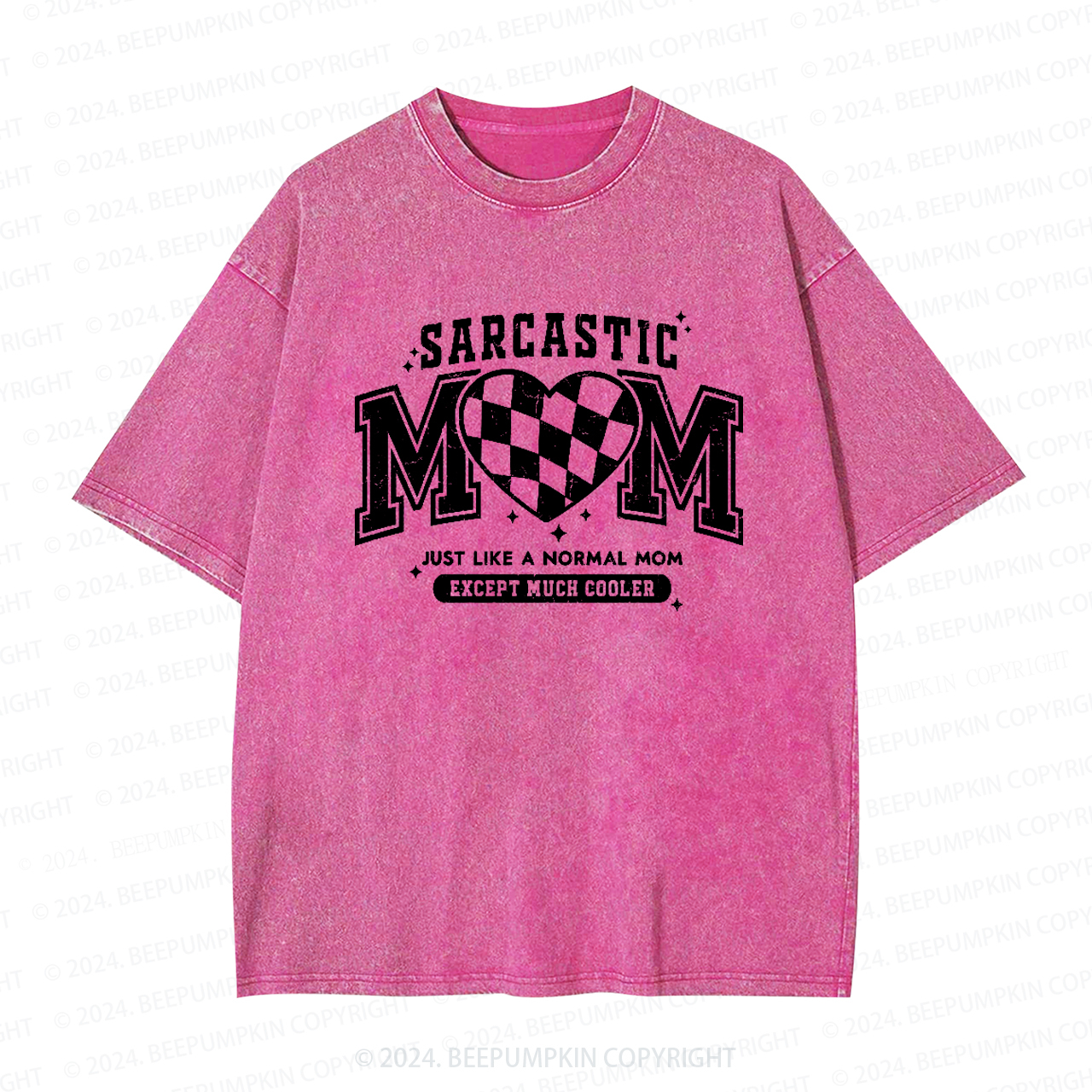 Sarcastic Mom Mama Washed T-Shirts 